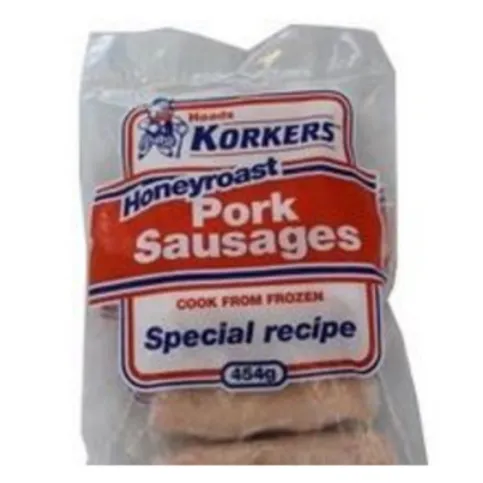 Korkers Honey Roast Pork Sausages