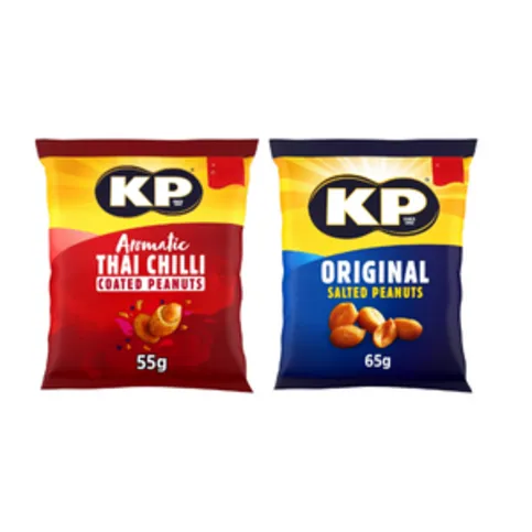 KP Peanuts 55g/65g Any 2 For £2.20