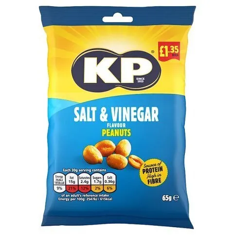 Kp Salt & Vinegar Peanuts Pm1.35 65g