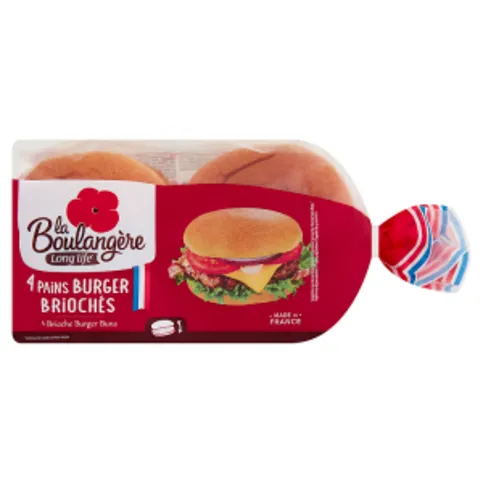 La Boulangère 4 Brioche Burger Buns 200g