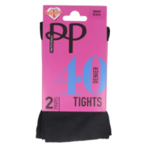 Ladies Pretty Polly Tights Size M/L 2 Pairs