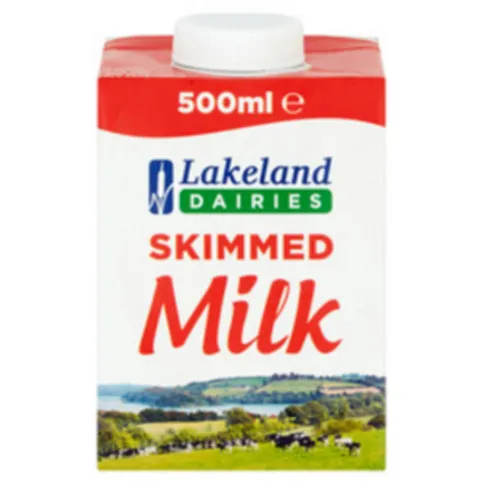 Lakeland UHT Skimmed Milk 500ml