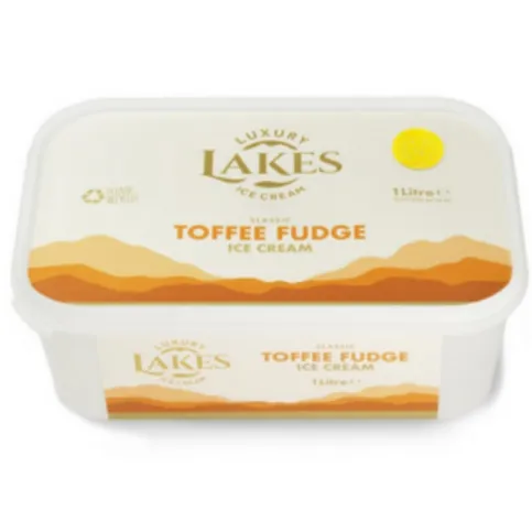 Lakes Toffee Fudge Ice Cream 1L