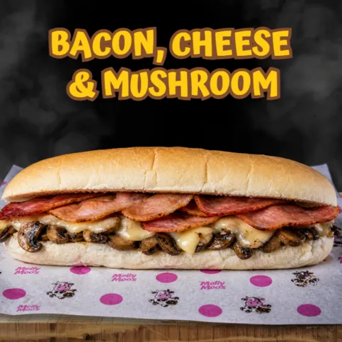 Large Sub- Bacon, Cheese & Mushroom