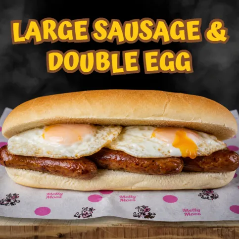 Large Sub- Sausage & Double Egg