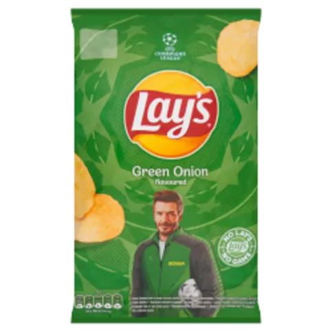 LAYS GREEN ONION CRISPS 130G