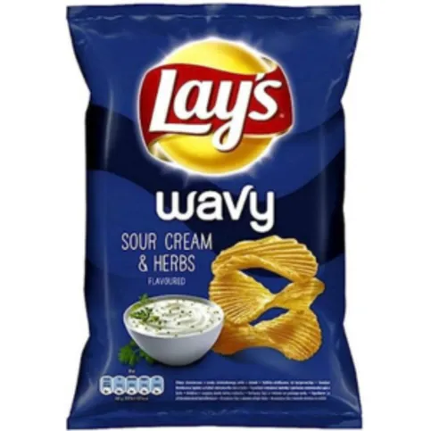 Lays Wavy Sour Cream & Herbs 130g