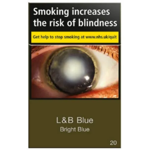 L&B Blue King Size Bright Blue 20 Pack