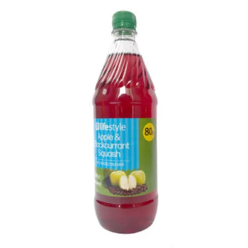 Life Style Apple And Blackcurrant Squash 1L
