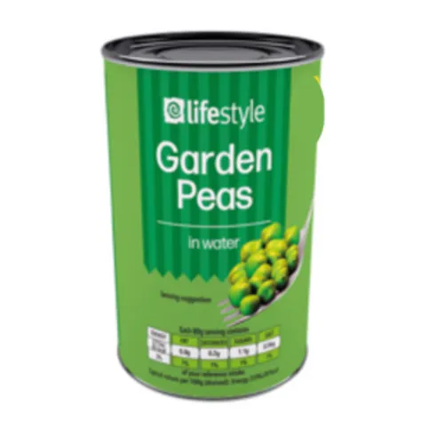 Lifestyle Garden Peas In Water 400g