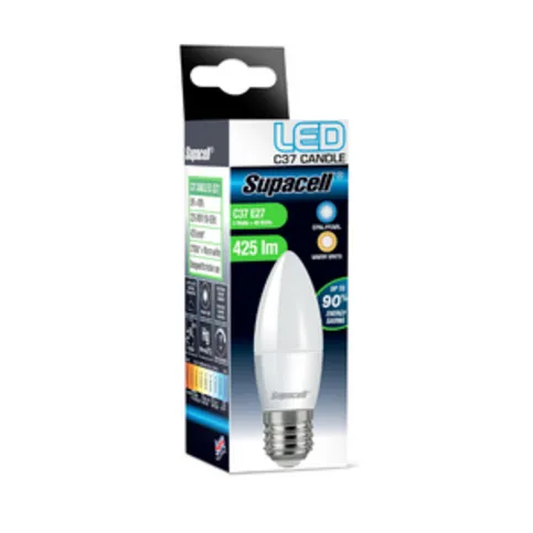 Supacell LED Candle Warm White 5w