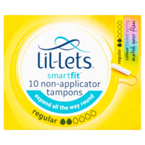 LIL-LETS 10 NON-APPLICATOR TAMPONS REGULAR 10S