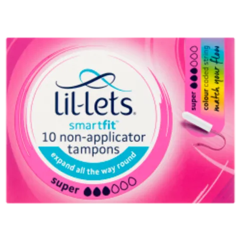 LIL-LETS 10 NON-APPLICATOR TAMPONS SUPER 10S