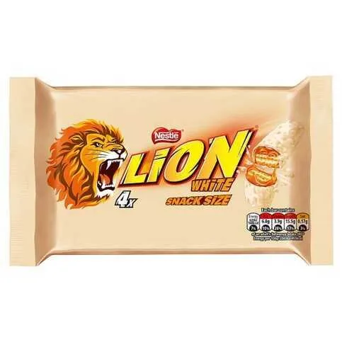 Lion Bars White Chocolate 4 Pack