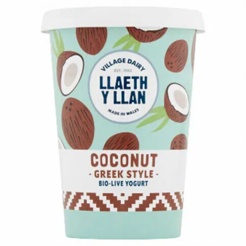 Llaeth Y Llan Coconut Greek Style Bio Live Yogurt 450g