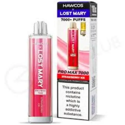 Hawcos x Lost Mary Pro Max 7000 Strawberry Ice 20mg