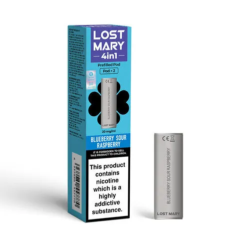 Lost Mary 4in1 Blueberry Sour Raspberry 2x (PODS ONLY)