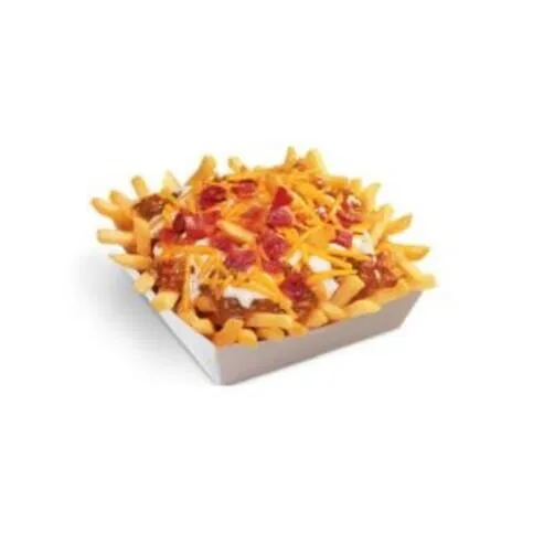 Loaded Fries Bacon And Onion And Chipolte Sauce