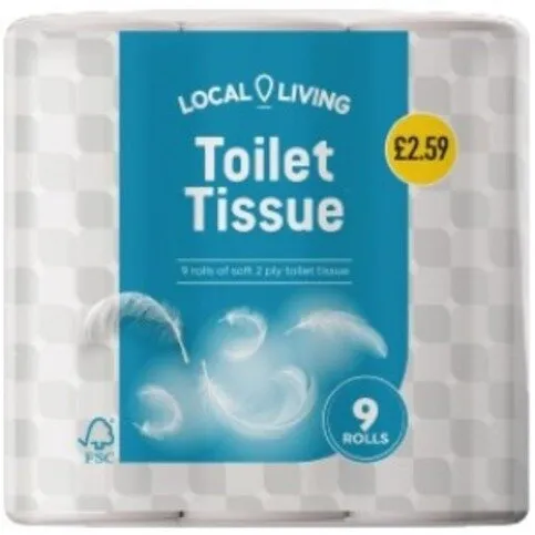 Local Living Toilet Tissue 9 Rolls