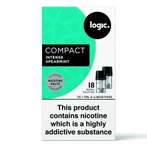 Logic Compact Intense Peppermint E-Liquid Pods 18mg/ml