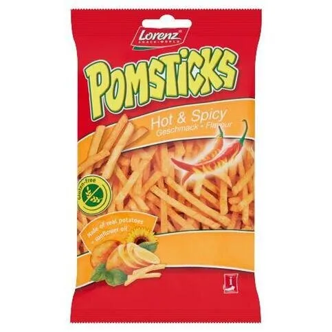 Lorenz Snack-World Pomsticks Hot & Spicy Flavour 85g