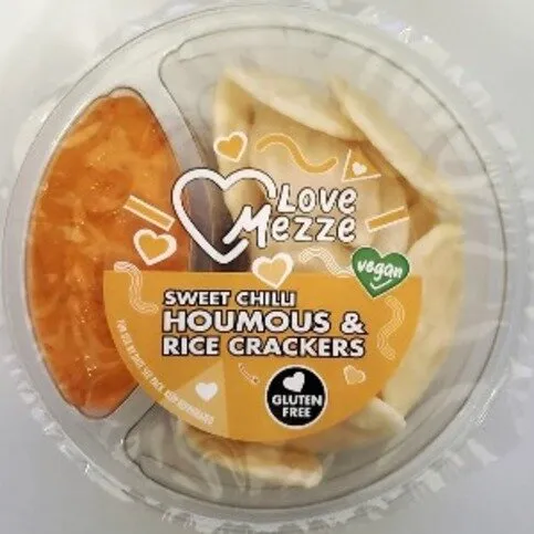 Love Mezze Sweet Chilli Houmous & Rice Crackers