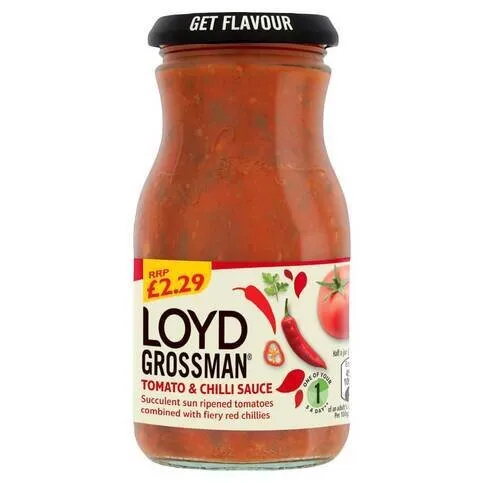 LOYD GROSSMAN TOMATO & CHILLI SAUCE PM£2.29 350G