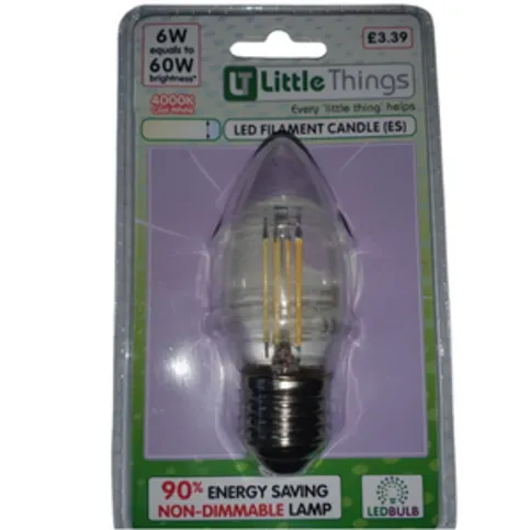 CANDLE LED-F (ES) 6W (4000K) PM£3.39 (E107)