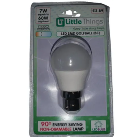 CANDLE LED-S (ES) 7W (3000K) PM£2.89 (E176)
