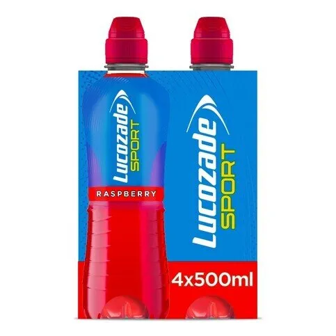 Lucozade Sport Drink Raspberry 4x500ml