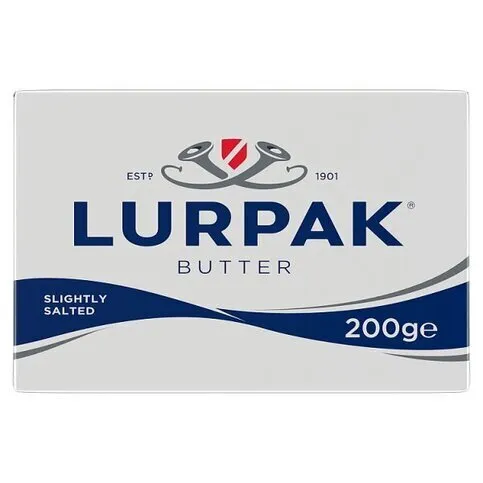 LURPAK SLIGHTLY SALTED BUTTER BLOCK 200G