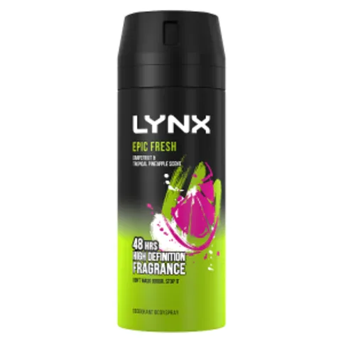 Lynx Grapefruit & Pineapple Scent Body Spray For Men 150ml