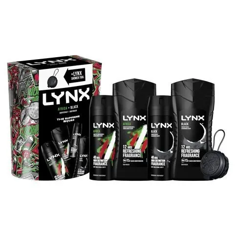 LYNX AFRICA & BLACK SET 4PC