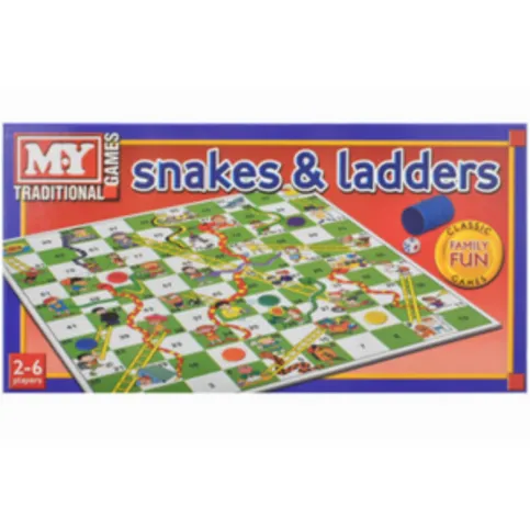 Snakes And Ladders Traditional Board Game