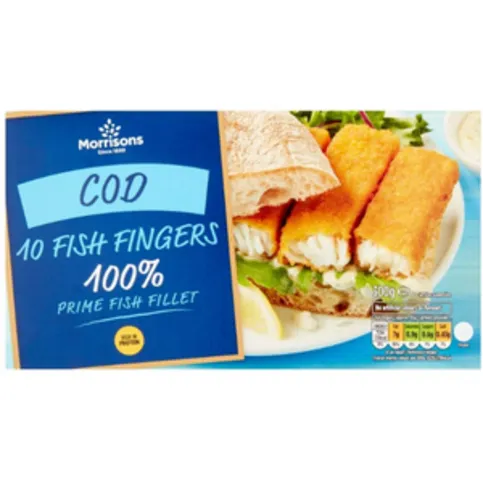 Morrisons 10 Cod Fish Fingers 300g