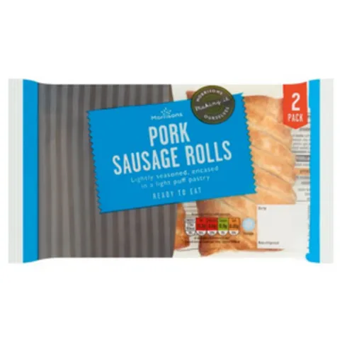 Morrisons Fresh Bake Pork Sausage Rolls 2 Pack