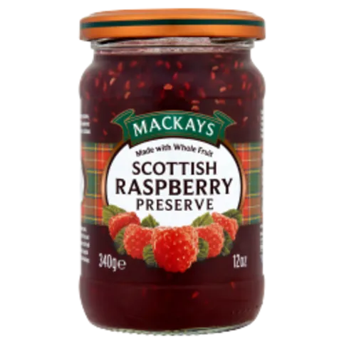 MACKAYS SCOTTISH RASPBERRY PRESERVE 340G