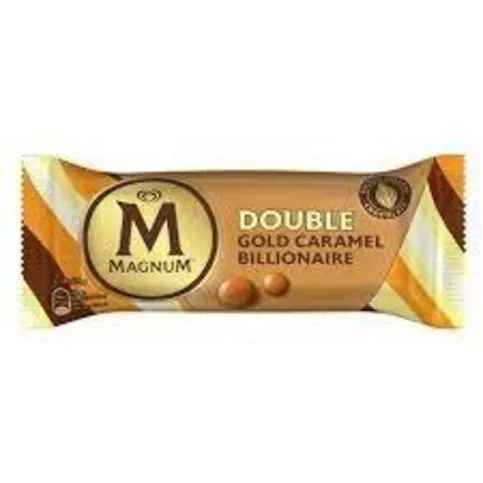 Magnum Ice Cream Stick Double Gold Caramel Billionaire 85 ML
