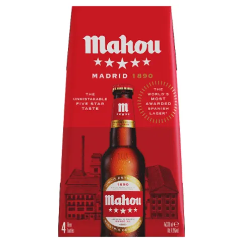 Mahou Beer 4 x 330ml
