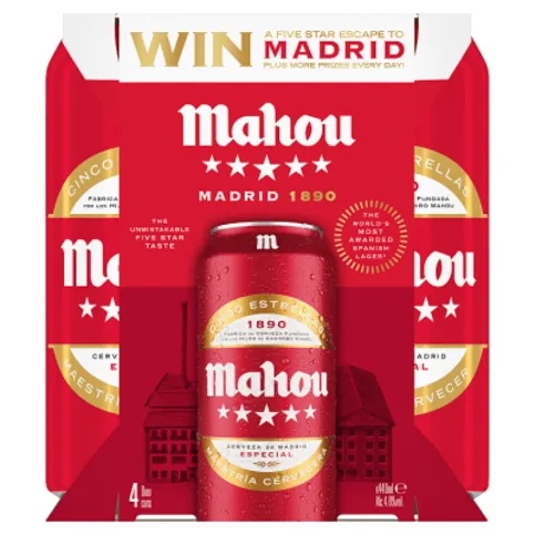 Mahou Beer 4 x 440ml