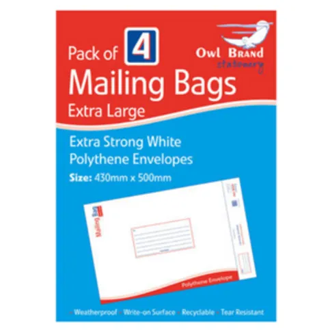 Mail Bags Extra Large 4 Pack