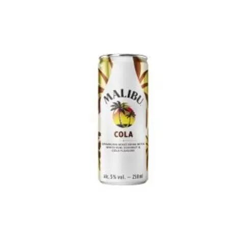 Malibu Rum and Cola 250ml date July 2026