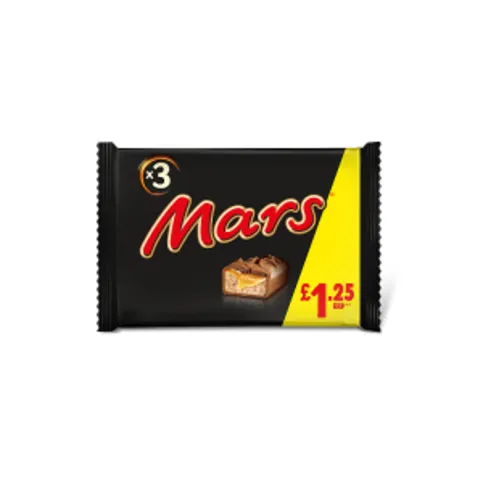 Mars Caramel, Nougat & Milk Chocolate Snack Bars Multipack 3x39.4g