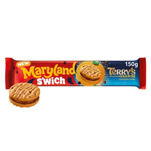 Maryland S'wich Terry's Chocolate Orange Flavour Cookie 150g PM129