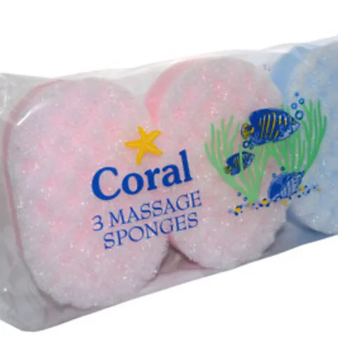 Massage Bath Sponges 3 Pack