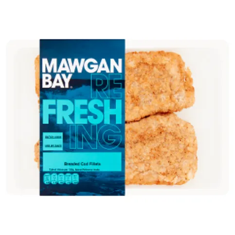 Mawgan Bay Refreshing Breaded Cod Fillets 300g