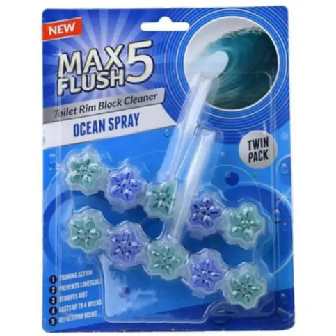 MAX TOILET RIM BLOCK OCEAN 2 PCK