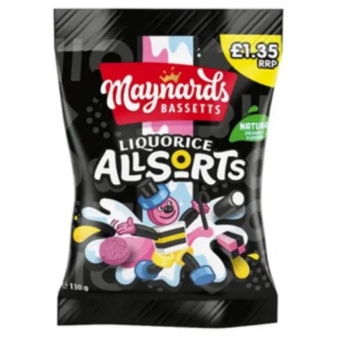 Maynards Bassetts Liquorice Allsorts 130g