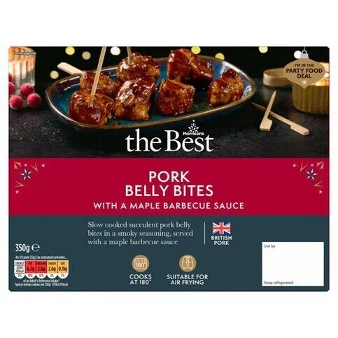 Morrisons Best Slow Cooked Maple BBQ Belly Bites 350g