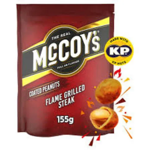 Mccoys coated peanuts flame grill steak 55g